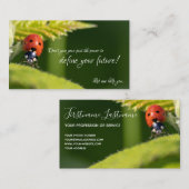 引用文の美しいラディバやる気を起こさせるグ 名刺 (正面/裏面)