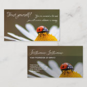 引用文の美しいラディバやる気を起こさせるグ 名刺 (正面/裏面)