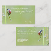 引用文の美しいラディバやる気を起こさせるグ 名刺 (正面/裏面)