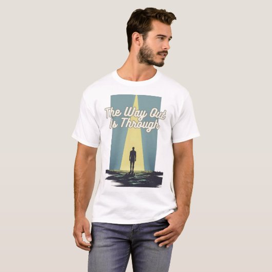 引用文の自己発見力を通じて抜け出す Tシャツ (正面フル)