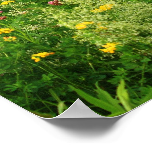 引用文の花を蒔く感動的と ポスター (角)