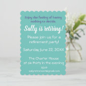 引用文の退職のパーティの招待状 招待状 (スタンド正面)