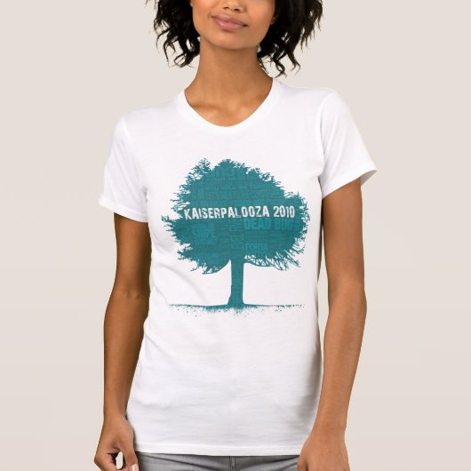 引用文の2010年のKaiserpaloozaの木 Tシャツ (正面)