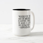 引用文の (RN)公認看護師のマグ、 ツートーンマグカップ (正面右)