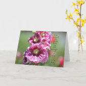 引用文のHollyhocks カード (黄色い花)