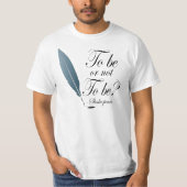 引用文のTシャツがあるまたはないシェークスピア Tシャツ (正面)