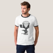 引用文のTシャツを持つリアクターイラストレーション Tシャツ (正面フル)