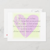 引用文はがき – 私たち共有 ポストカード (正面/裏面)