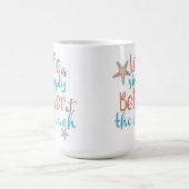 引用文はヒトデの方がビーチだ コーヒーマグカップ (中央)