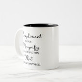 引用文は人の強さを増す ツートーンマグカップ (正面左)