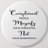 引用文は人の強さを増す 缶バッジ (正面)