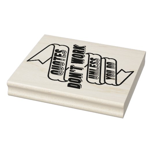 「引用文は働かないと働かないやる気を起こさせる」 ラバースタンプ (スタンプ)