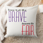 引用文は勇敢な紫に過ぎない クッション (ブランケット)