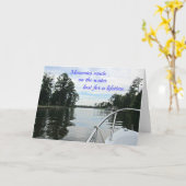 引用文は水に費やした時間を。 カード (黄色い花)