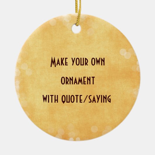 引用文またはことわざでオーナメントを作成する セラミックオーナメント (正面)