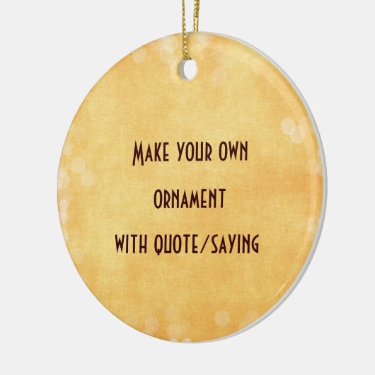 引用文またはことわざでオーナメントを作成する セラミックオーナメント (左)