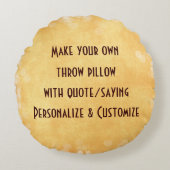 引用文またはことわざでオーナメントを作成する ラウンドクッション (正面)
