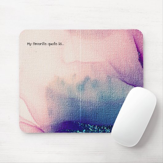 引用文またはことわざの水色のインクテクスチャを追加#2 マウスパッド (マウス)