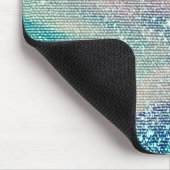 引用文またはことわざの水色のインクテクスチャを追加#3 マウスパッド (コーナー)