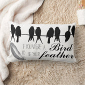 引用文もしよ、ぼくが羽になるお前の鳥だ ランバークッション (ブランケット)