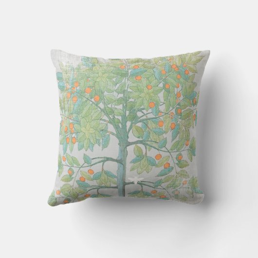 引用文もし – 私は野生と自由に成長した木だった クッション (裏面)