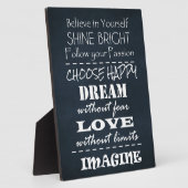 引用文やる気を起こさせるの主張 フォトプラーク (側面)