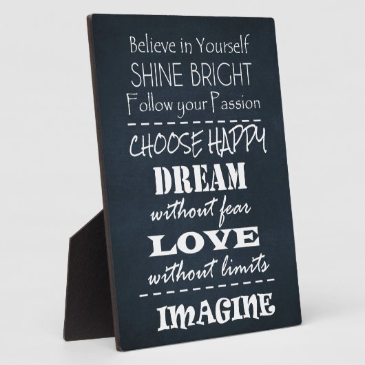 引用文やる気を起こさせるの主張 フォトプラーク (側面)