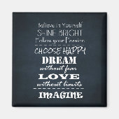 引用文やる気を起こさせるの主張 マグネット (正面)