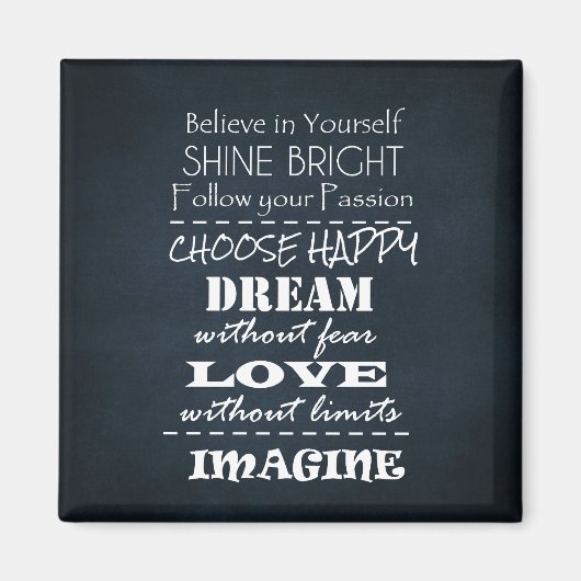 引用文やる気を起こさせるの主張 マグネット (正面)