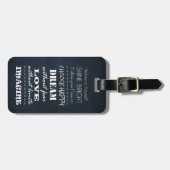 引用文やる気を起こさせるの主張 ラゲッジタグ (正面横)