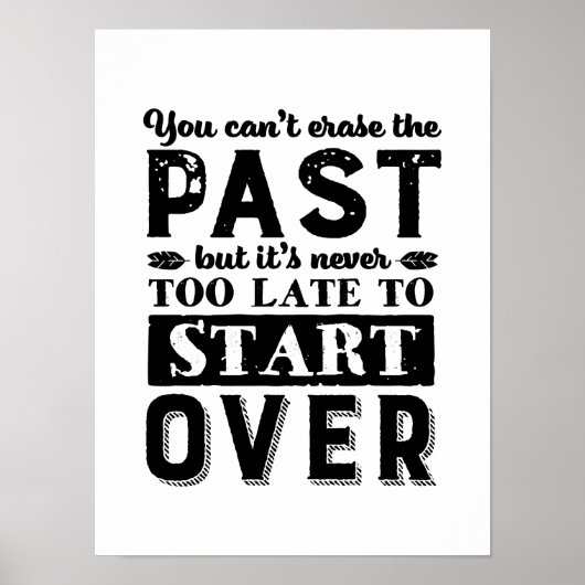 引用文やる気を起こさせるは決して遅すぎず最初からやり直す ポスター (正面)