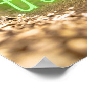 引用文やる気を起こさせるは流れの川で行く ポスター (角)