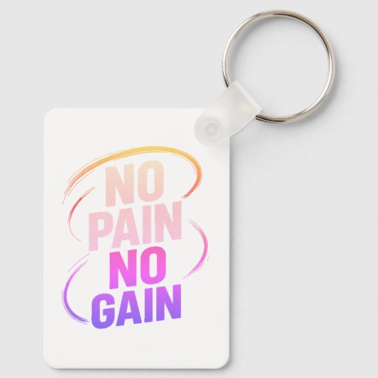 -引用文やる気を起こさせるアクセサリ(フィットネスおよびフォーカス) キーホルダー (裏面)