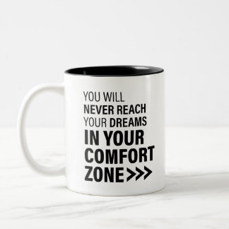 引用文やる気を起こさせるアートドリームズファクショナル引用文 ツートーンマグカップ