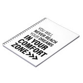 引用文やる気を起こさせるアートドリームズファクショナル引用文 ノートブック (左側)