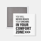 引用文やる気を起こさせるアートドリームズファクショナル引用文 マグネット (正面/裏面)