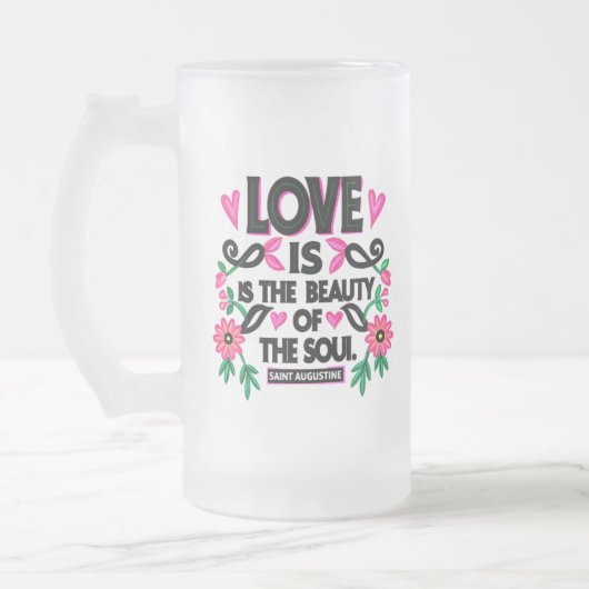 引用文やる気を起こさせるコーヒーカップ フロストグラスビールジョッキ (左)