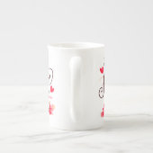 引用文やる気を起こさせるコーヒーカップ ボーンチャイナマグカップ (裏面)