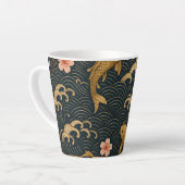 引用文やる気を起こさせるコーヒーマグ カフェラテマグ (左アングル)