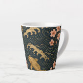 引用文やる気を起こさせるコーヒーマグ カフェラテマグ (右アングル)