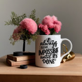 引用文やる気を起こさせるコーヒーマグ – ゴール – ゲッターギフト コーヒーマグカップ