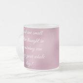 引用文やる気を起こさせるコーヒーマグ フロストグラスマグカップ (正面左)