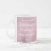 引用文やる気を起こさせるコーヒーマグ フロストグラスマグカップ (左)