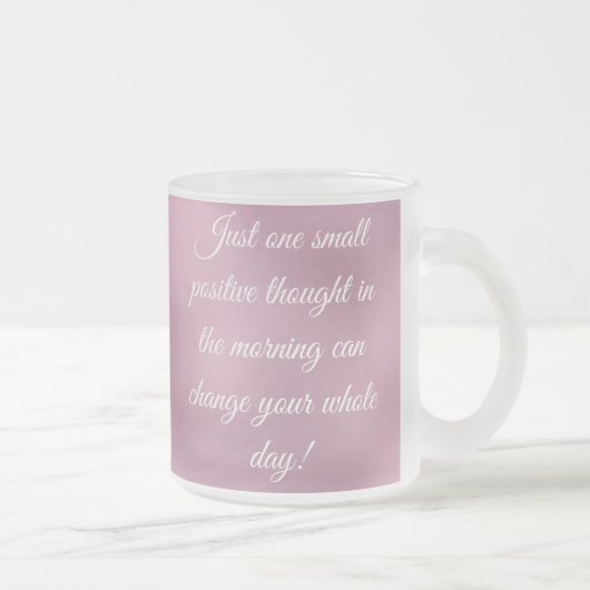 引用文やる気を起こさせるコーヒーマグ フロストグラスマグカップ (右)