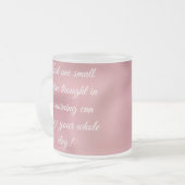 引用文やる気を起こさせるコーヒーマグ フロストグラスマグカップ (正面左)