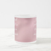 引用文やる気を起こさせるコーヒーマグ フロストグラスマグカップ (中央)