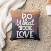 引用文やる気を起こさせるデザイン好きなことをする クッション (ブランケット)