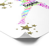 引用文やる気を起こさせるネットボールスターポスター ポスター (角)