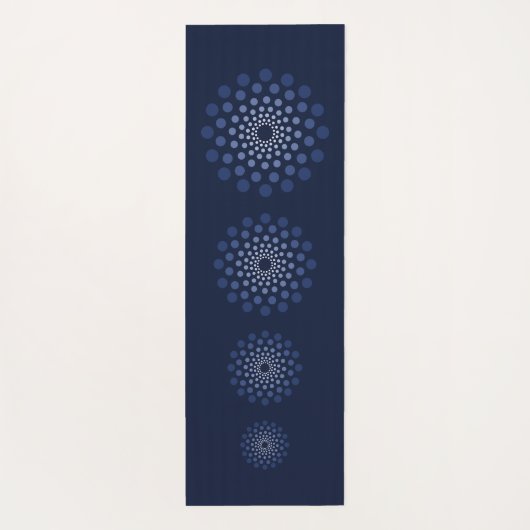 引用文やる気を起こさせるマンダラパープルモノグラモダンム ヨガマット (裏面)