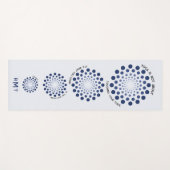 引用文やる気を起こさせるマンダラパープルモノグラモダンム ヨガマット (正面(横))